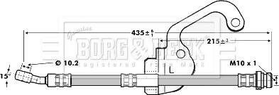 Borg & Beck BBH7055 - Тормозной шланг autosila-amz.com