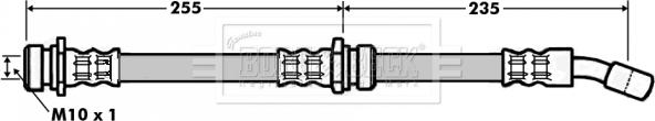 Borg & Beck BBH7008 - Тормозной шланг autosila-amz.com