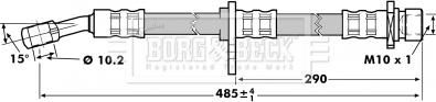 Borg & Beck BBH7018 - Тормозной шланг autosila-amz.com