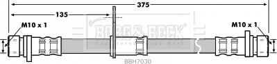 Borg & Beck BBH7030 - Тормозной шланг autosila-amz.com