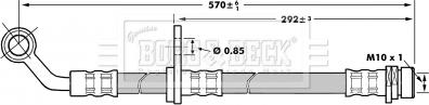 Borg & Beck BBH7021 - Тормозной шланг autosila-amz.com