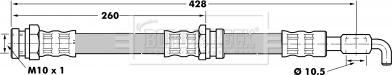 Borg & Beck BBH7076 - Тормозной шланг autosila-amz.com