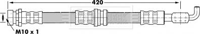 Borg & Beck BBH7078 - Тормозной шланг autosila-amz.com