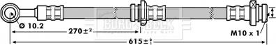 Borg & Beck BBH7145 - Тормозной шланг autosila-amz.com