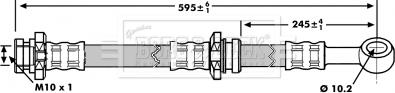 Borg & Beck BBH7151 - Тормозной шланг autosila-amz.com