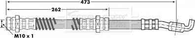 Borg & Beck BBH7101 - Тормозной шланг autosila-amz.com