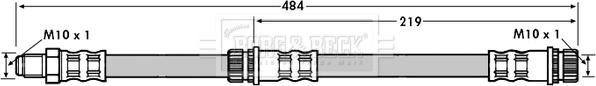 Borg & Beck BBH7114 - Тормозной шланг autosila-amz.com