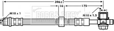 Borg & Beck BBH7185 - Тормозной шланг autosila-amz.com