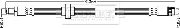 Borg & Beck BBH7134 - Тормозной шланг autosila-amz.com