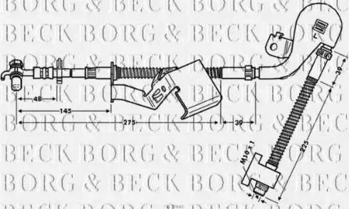 Borg & Beck BBH7840 - Тормозной шланг autosila-amz.com