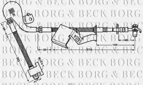 Borg & Beck BBH7841 - Тормозной шланг autosila-amz.com