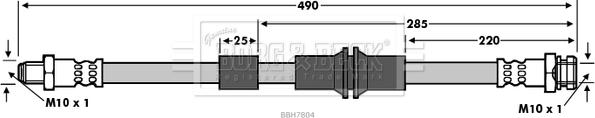 Borg & Beck BBH7804 - Тормозной шланг autosila-amz.com