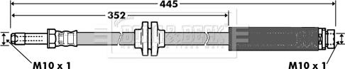 Borg & Beck BBH7360 - Тормозной шланг autosila-amz.com