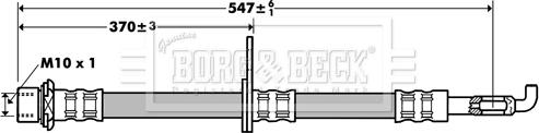 Borg & Beck BBH7387 - Тормозной шланг autosila-amz.com