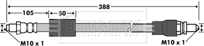 Borg & Beck BBH7327 - Тормозной шланг autosila-amz.com