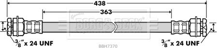 Borg & Beck BBH7370 - Тормозной шланг autosila-amz.com