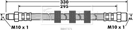Borg & Beck BBH7371 - Тормозной шланг autosila-amz.com