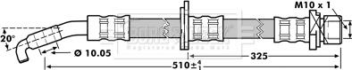 Borg & Beck BBH7217 - Тормозной шланг autosila-amz.com