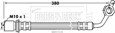 Borg & Beck BBH7234 - Тормозной шланг autosila-amz.com