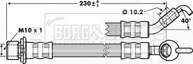 Borg & Beck BBH7238 - Тормозной шланг autosila-amz.com