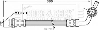 Borg & Beck BBH7233 - Тормозной шланг autosila-amz.com