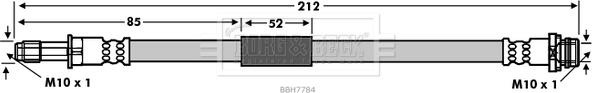 Borg & Beck BBH7784 - Тормозной шланг autosila-amz.com