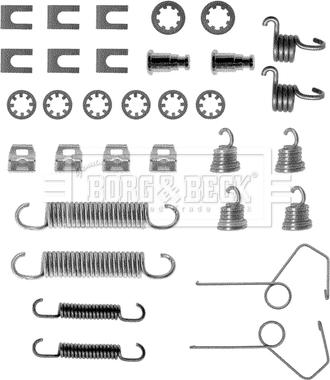 Borg & Beck BBK6091 - Комплектующие, барабанный тормозной механизм autosila-amz.com