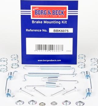 Borg & Beck BBK6075 - Комплектующие, барабанный тормозной механизм autosila-amz.com