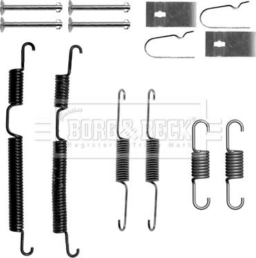 Borg & Beck BBK6192 - Комплектующие, барабанный тормозной механизм autosila-amz.com