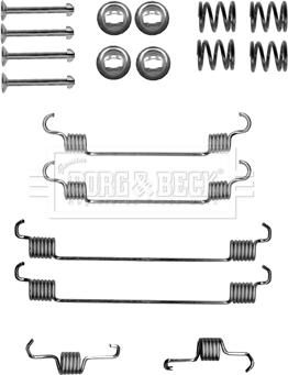 Borg & Beck BBK6149 - Комплектующие, барабанный тормозной механизм autosila-amz.com