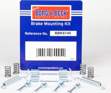 Borg & Beck BBK6145 - Комплектующие, стояночная тормозная система autosila-amz.com