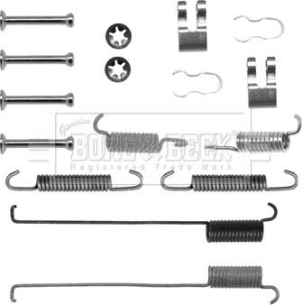 Borg & Beck BBK6142 - Комплектующие, барабанный тормозной механизм autosila-amz.com