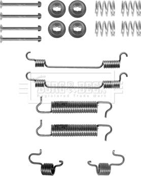 Borg & Beck BBK6155 - Комплектующие, барабанный тормозной механизм autosila-amz.com