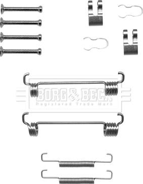 Borg & Beck BBK6189 - Комплектующие, стояночная тормозная система autosila-amz.com