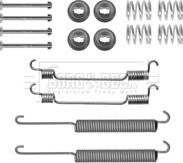 Borg & Beck BBK6134 - Комплектующие, барабанный тормозной механизм autosila-amz.com