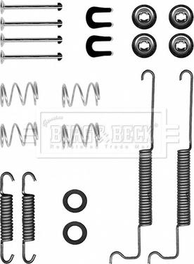 Borg & Beck BBK6349 - Комплектующие, барабанный тормозной механизм autosila-amz.com