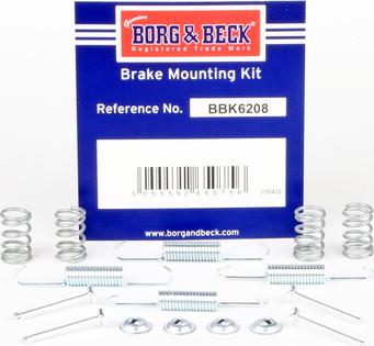 Borg & Beck BBK6208 - Комплектующие, стояночная тормозная система autosila-amz.com