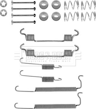 Borg & Beck BBK6212 - Комплектующие, барабанный тормозной механизм autosila-amz.com