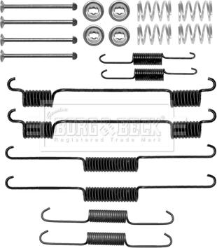 Borg & Beck BBK6224 - Комплектующие, барабанный тормозной механизм autosila-amz.com