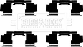 Borg & Beck BBK1436 - Комплектующие для колодок дискового тормоза autosila-amz.com