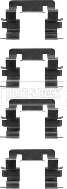 Borg & Beck BBK1430 - Комплектующие для колодок дискового тормоза autosila-amz.com