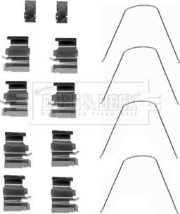 Borg & Beck BBK1432 - Комплектующие для колодок дискового тормоза autosila-amz.com