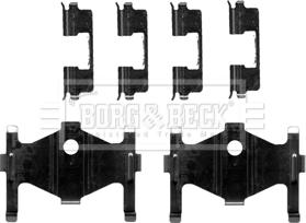 Borg & Beck BBK1422 - Комплектующие для колодок дискового тормоза autosila-amz.com