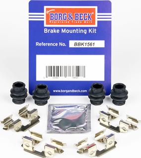 Borg & Beck BBK1561 - Комплектующие для колодок дискового тормоза autosila-amz.com