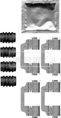 Borg & Beck BBK1510 - Комплектующие для колодок дискового тормоза autosila-amz.com