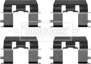 Borg & Beck BBK1533 - Комплектующие для колодок дискового тормоза autosila-amz.com