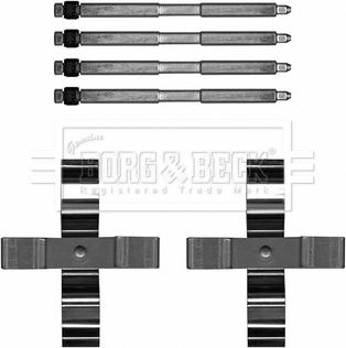 Borg & Beck BBK1652 - Комплектующие для колодок дискового тормоза autosila-amz.com