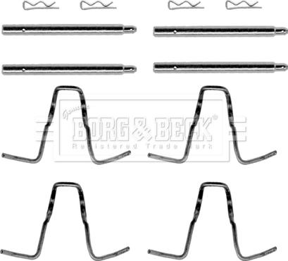 Borg & Beck BBK1087 - Комплектующие для колодок дискового тормоза autosila-amz.com