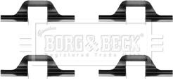 Borg & Beck BBK1392 - Комплектующие для колодок дискового тормоза autosila-amz.com