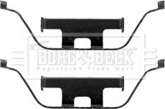 Borg & Beck BBK1343 - Комплектующие для колодок дискового тормоза autosila-amz.com